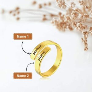 Customised Couple Name Ring
