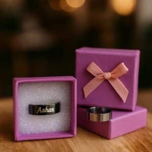 Customised Name Ring in 4 Colors