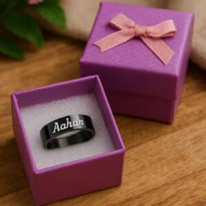 Customised Name Ring in 4 Colors
