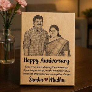 Customised Wooden Plaque with Photo & Quote