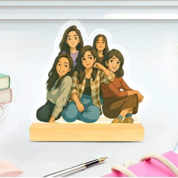 Ghibli Art Sublimation Table Top – Custom Cartoon Gift - Image 3
