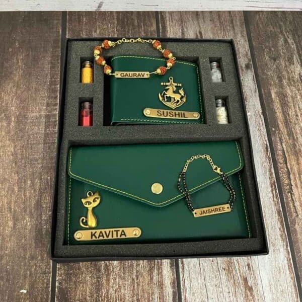 Rakshabandhan Combo for Bhai Bhabhi – Wallet Set For Rakhi - Image 5