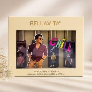 customised Bellavita perfume gift set for men