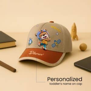 Customised Kids Cartoon Cap with Name
