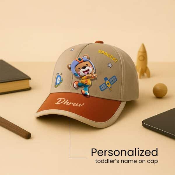 Customised Kids Cartoon Cap with Name - Image 9