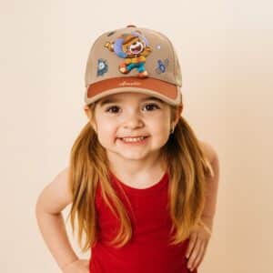 customised kids cartoon cap with name