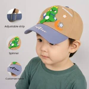 Customised Kids Cartoon Cap with Name