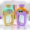 customised wink face kids water bottle