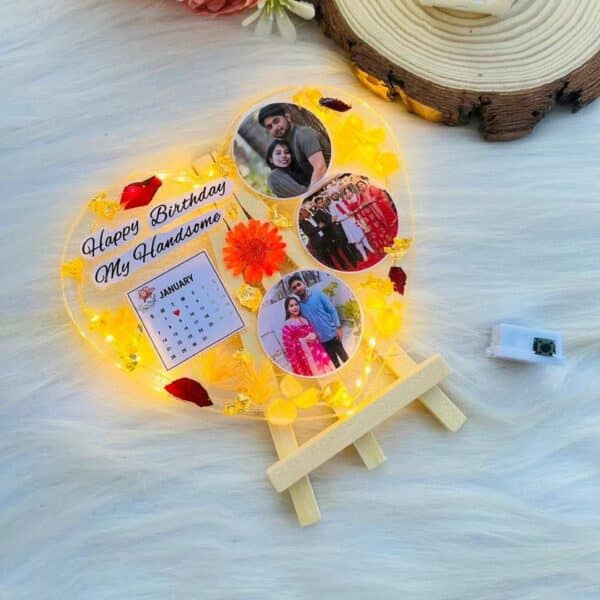 Heart Resin Frame with LED - Image 2