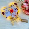 heart resin frame with LED