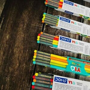 Personalised Doms Pencils Box With Eraser and Sharpener