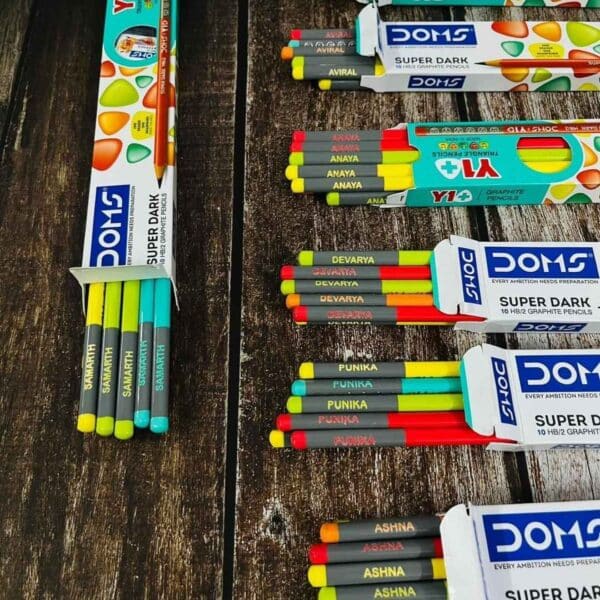 personalised Doms pencils with name